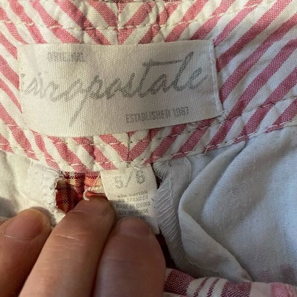 Aeropostale pink plaid shorts size 5 - Picture 3 of 3
